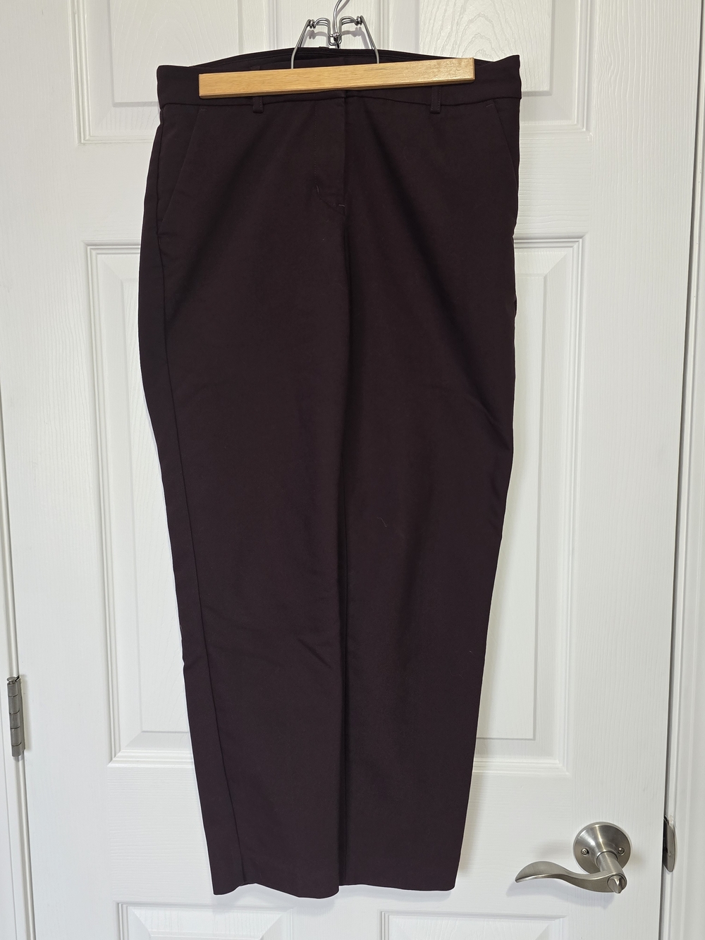 Express Women's Cropped Pants in Deep Plum